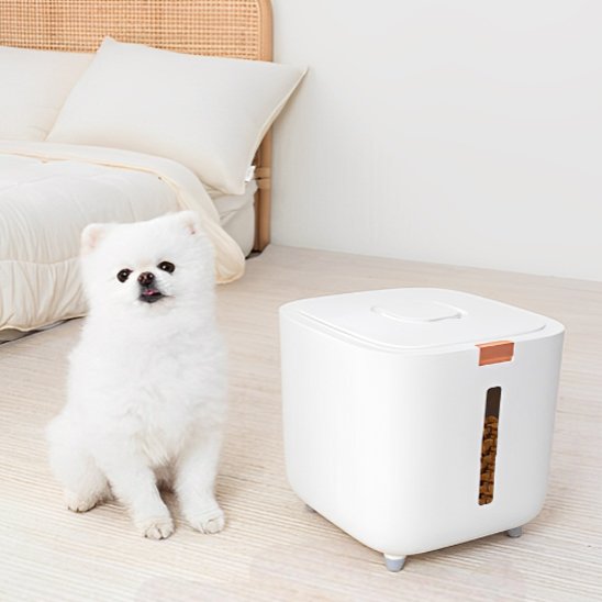 Boite Ă croquettes chien design