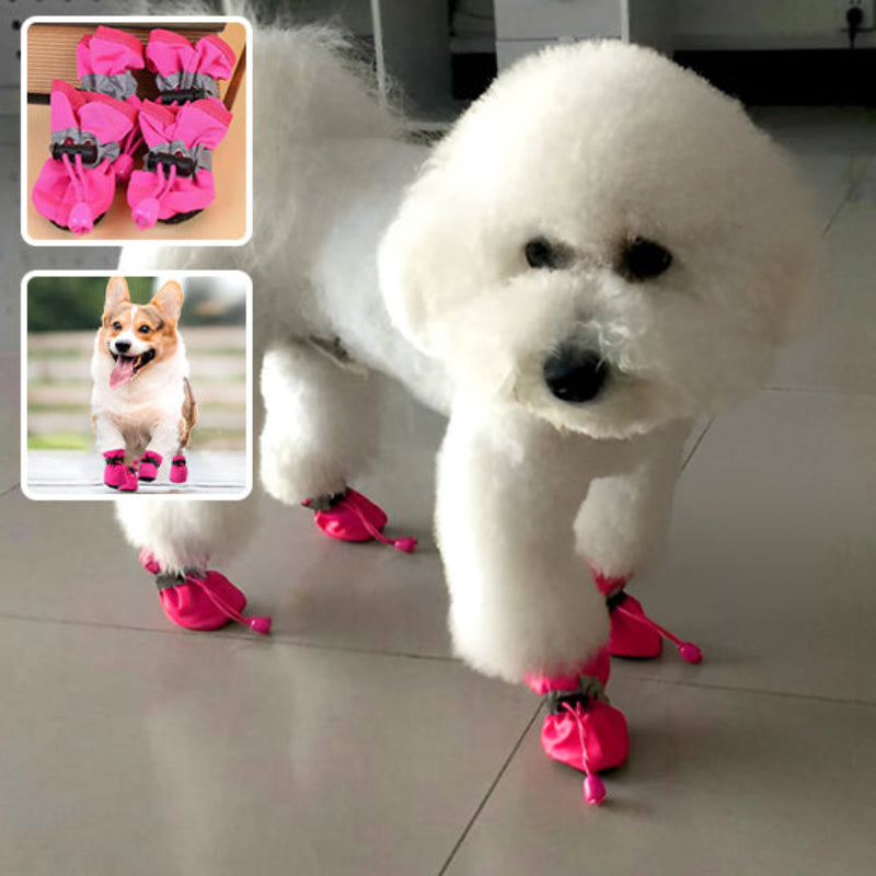 chaussons-pour-chien-rose