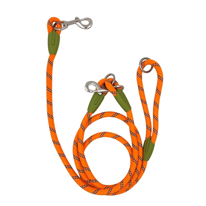 laisse-pour-chien-mains-libre-orange