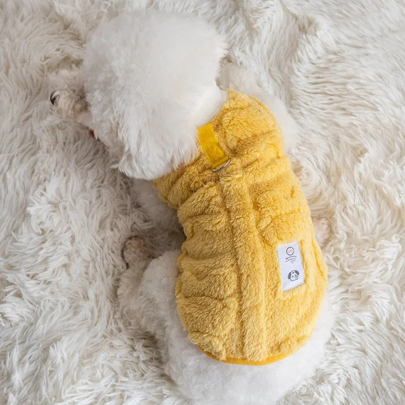 manteau-pour-petit-chien-jaune