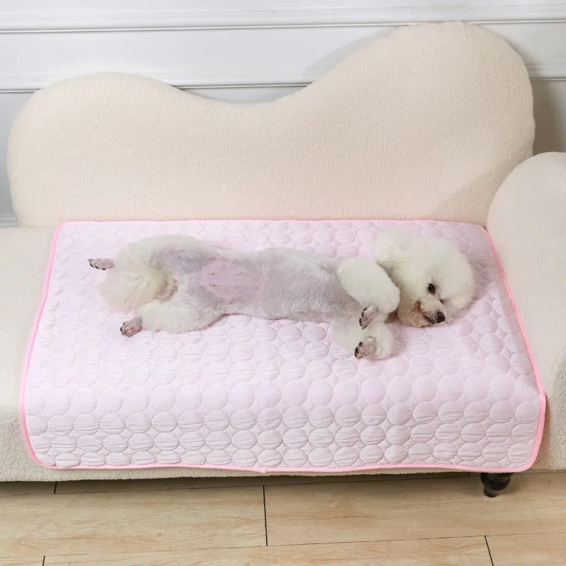 tapis-rafraichissant-chien-rose