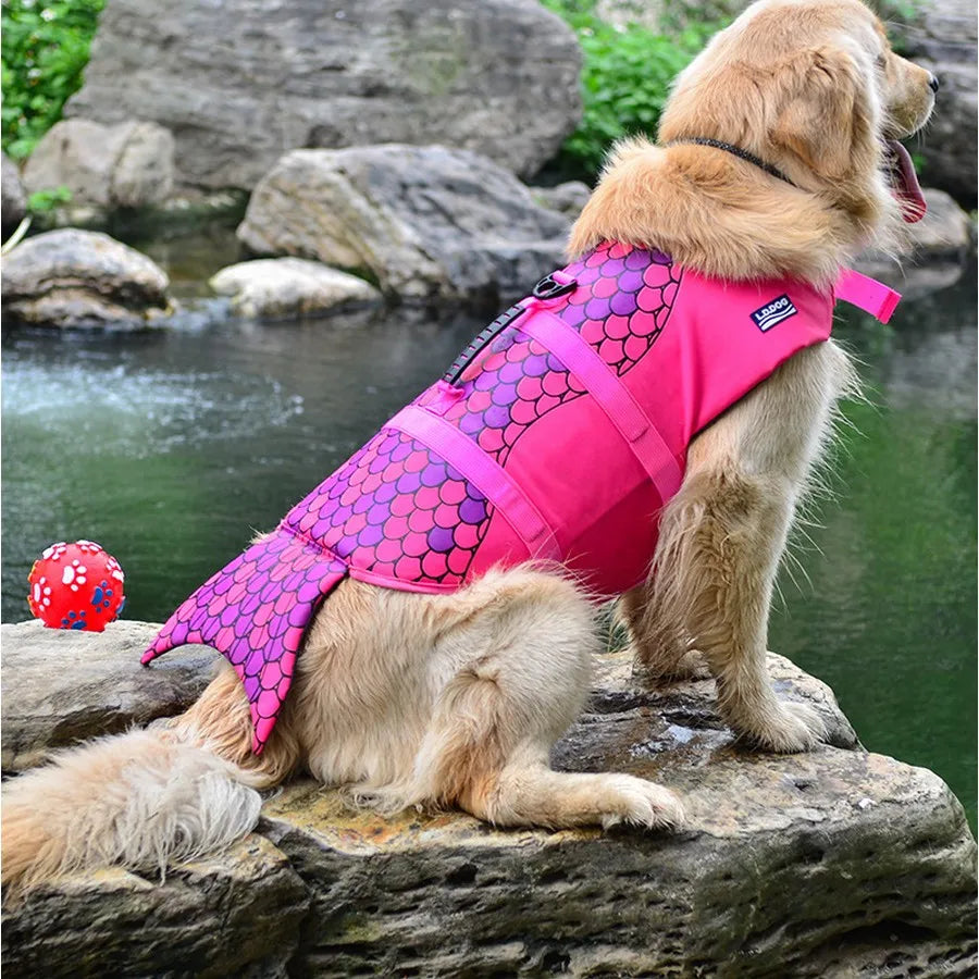 Gilet de Sauvetage pour chien - Requin/Sirène | OceanSafe™