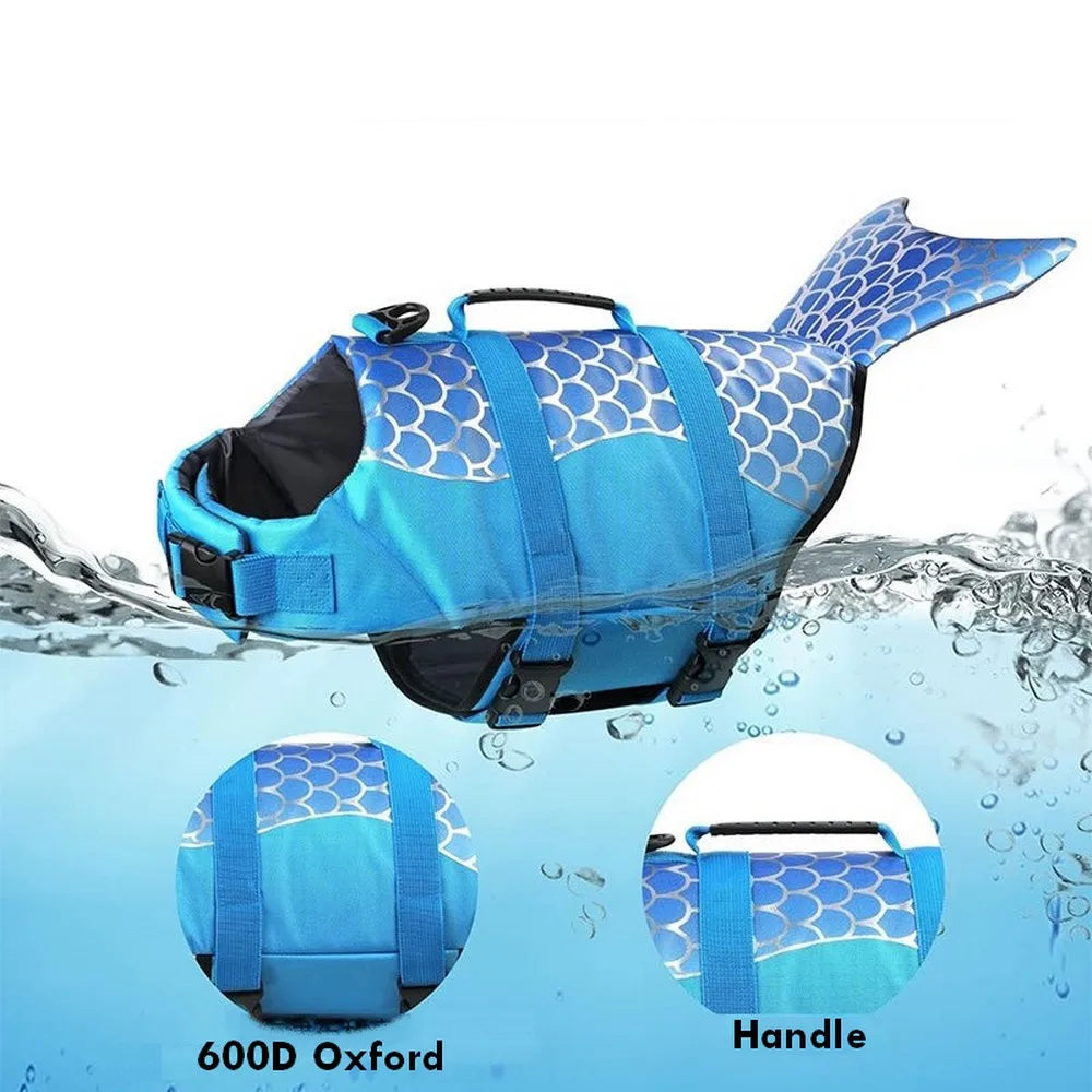 Gilet de Sauvetage pour chien - Requin/Sirène | OceanSafe™