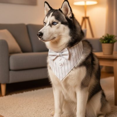 Bandana Chien blanc