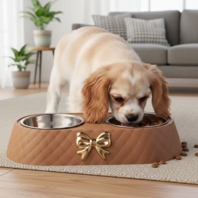 Gamelle Chien élégant