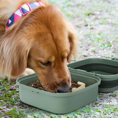 gamelle-portable-chien-verte
