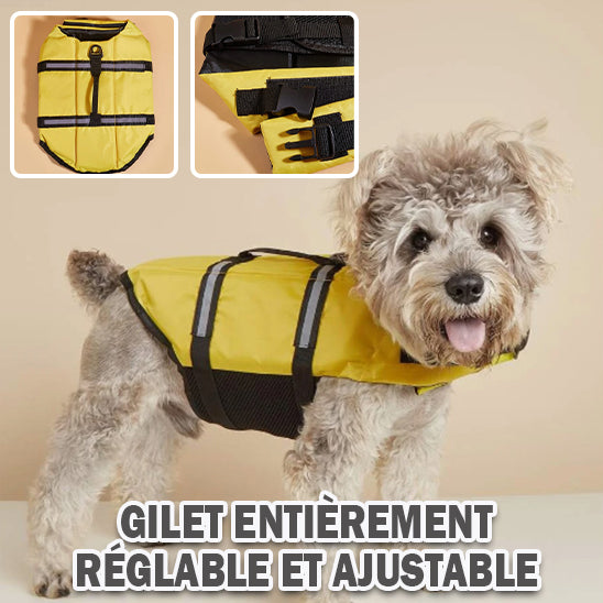 Gilet de Sauvetage pour Chien | AquaSafe™