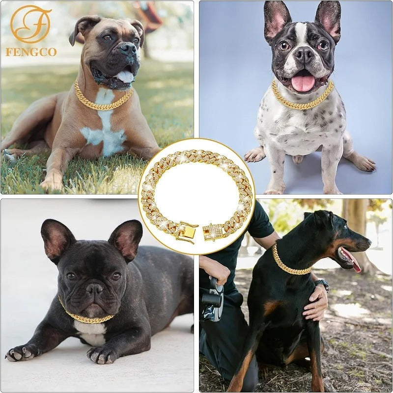 Collier pour chien luxe | Chaingold™