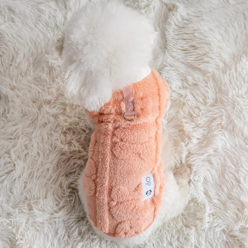 manteau-petit-chien-rose-clair