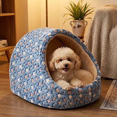 Panier pour Chien bleu