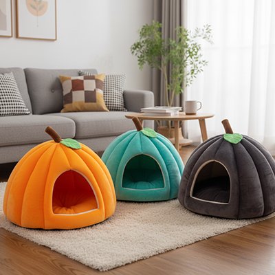 Panier pour Chien forme citrouille