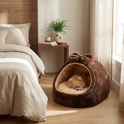 Panier pour Chien marron