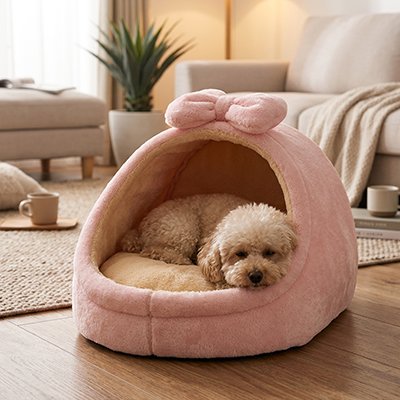 Panier pour Chien rose