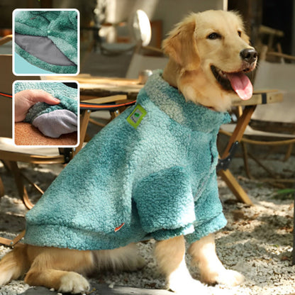 pull-pour-chien-polaire-vert