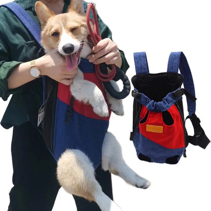 chien moyen dans un sac de transport 