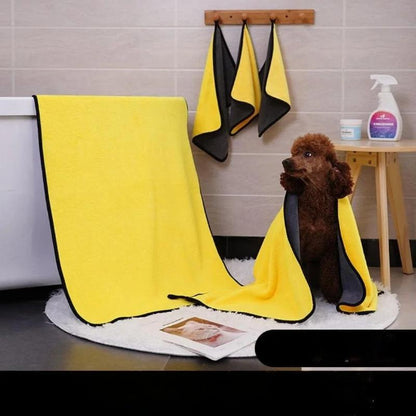 serviette de bain pour chien 