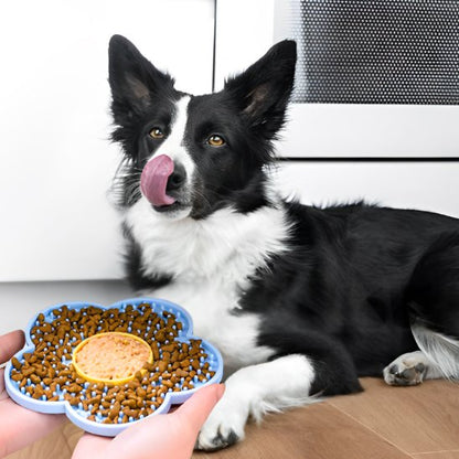 Tapis de lechage Chien fleur